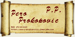 Pero Prokopović vizit kartica